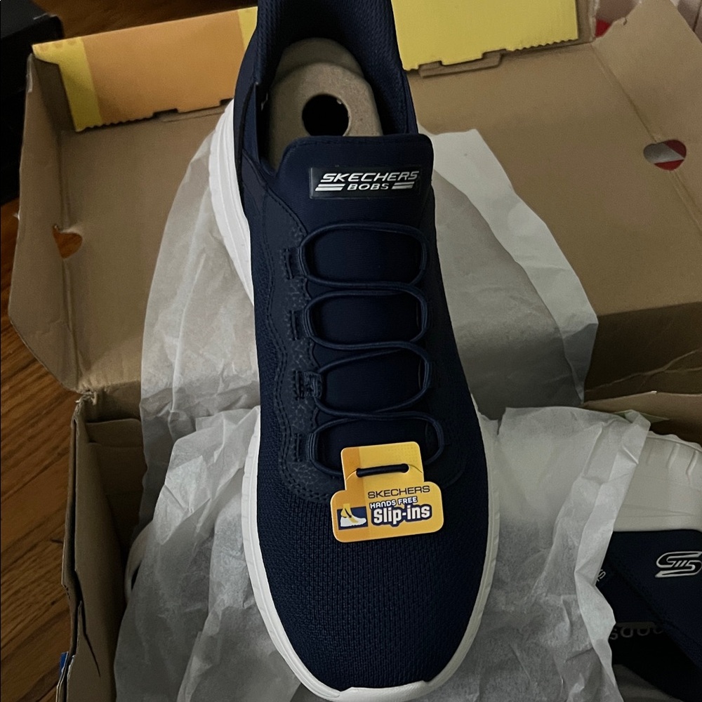 Skechers Men's Dark Blue Slip-On Sneakers